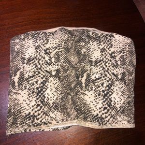 Urban outfitters snakeskin tubetop